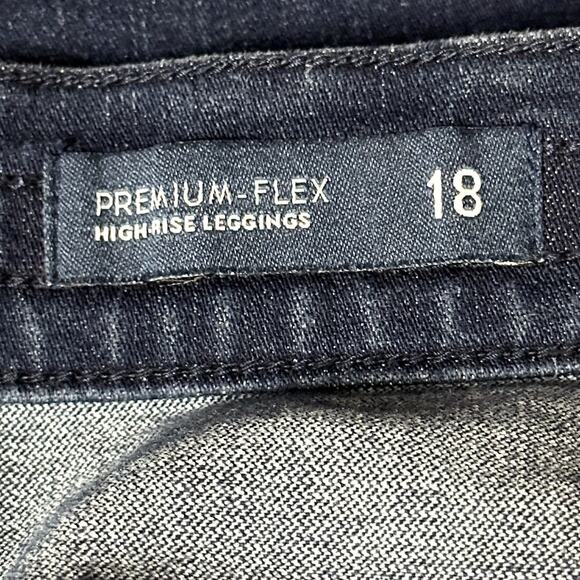 J.Jill Denim Premium-Flex High-Rise Leggings Blue Women's Plus Size 18 Comfort - Picture 8 of 12